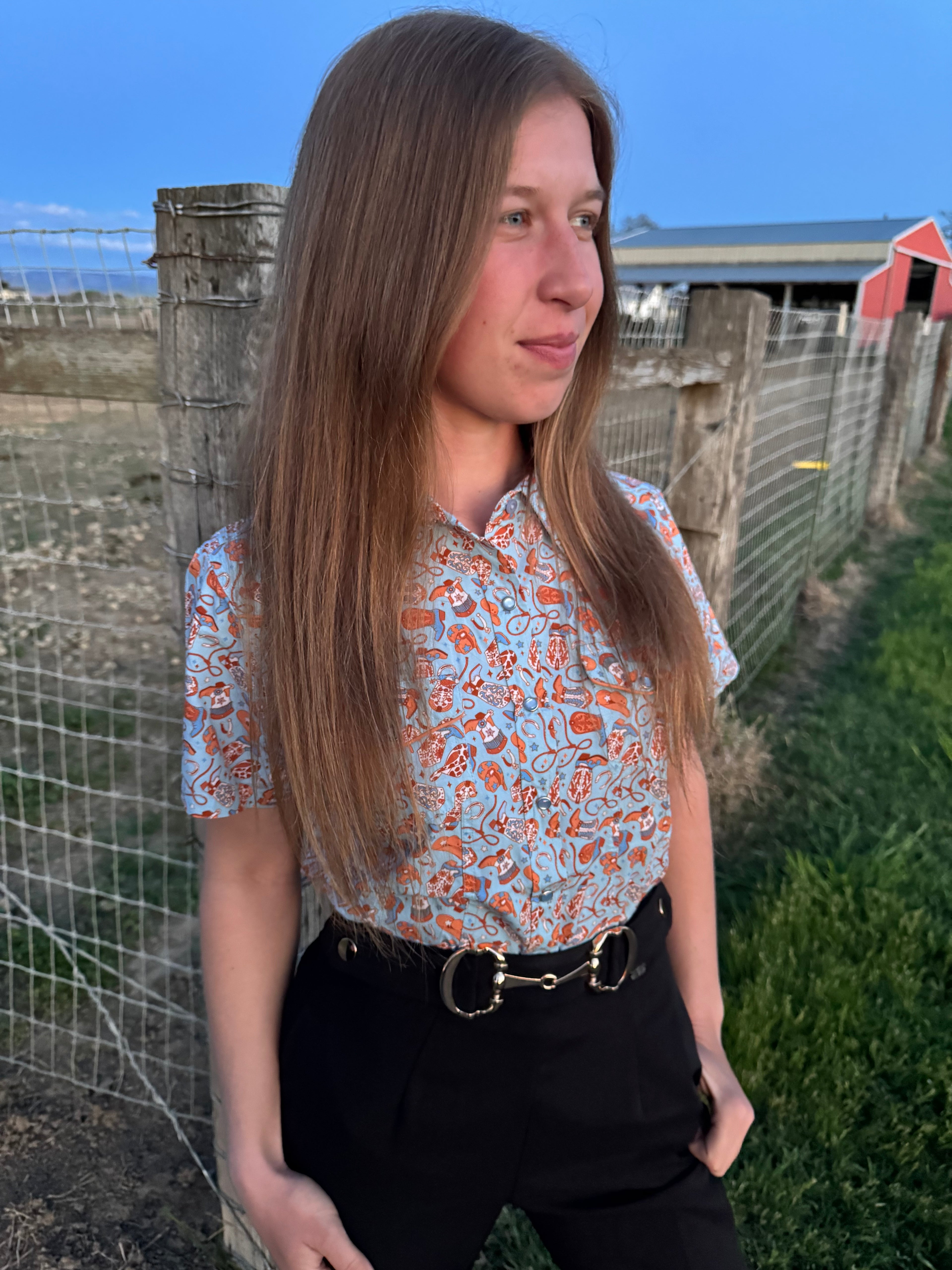 The Lasso Button Up Blouse