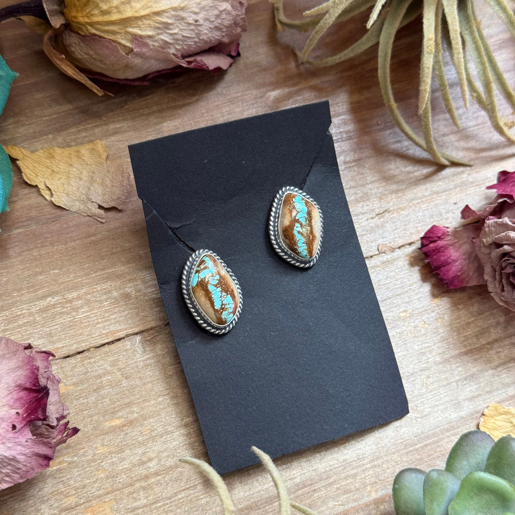 Jason Ogg | Royston Turquoise Ribbon Studs