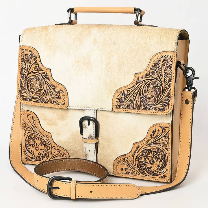 The Buckaroo Briefcase - Cream