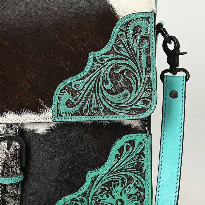 The Buckaroo Briefcase - Turquoise