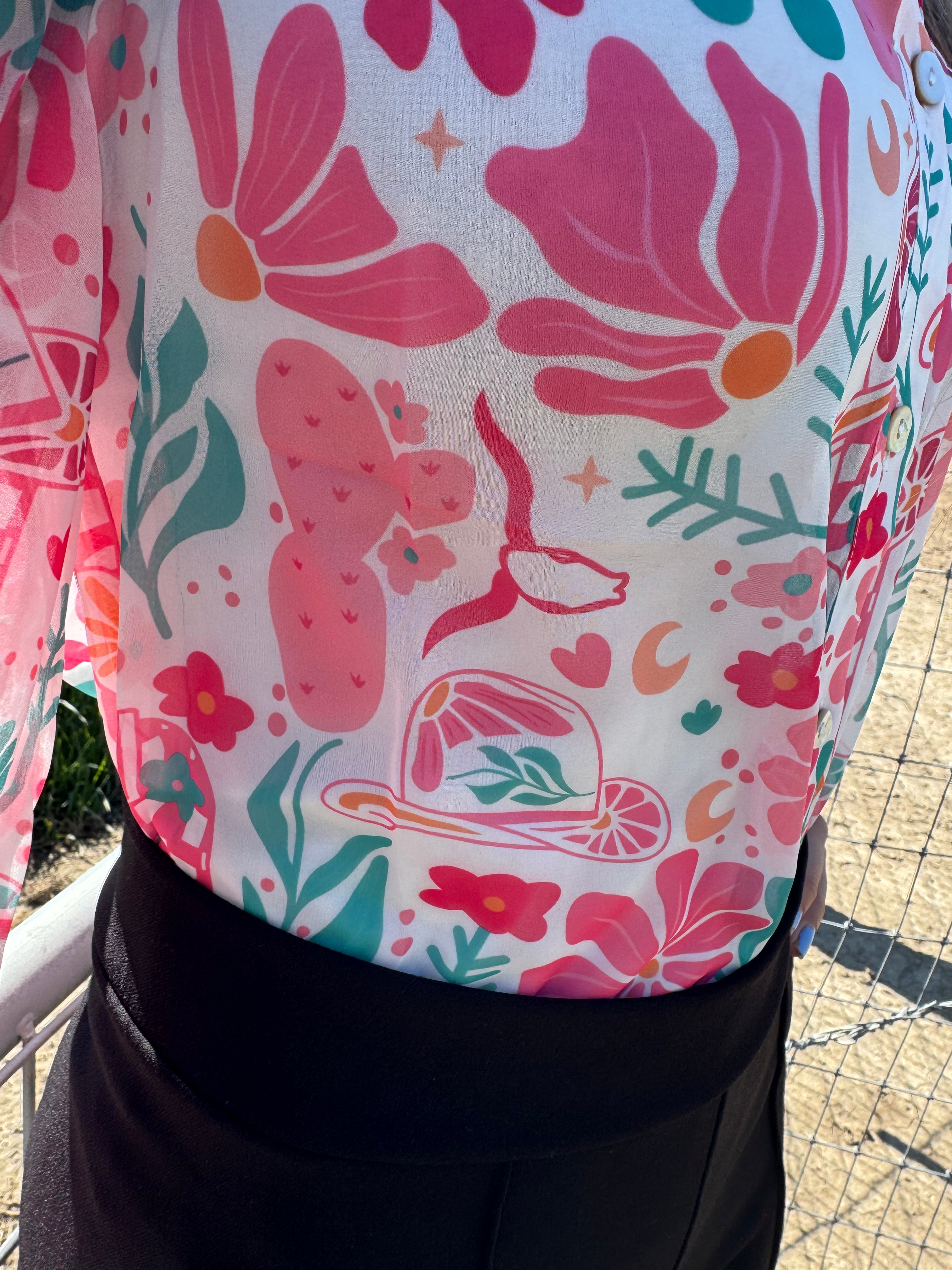 The Blushing Boot Blouse