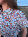 The Lasso Button Up Blouse