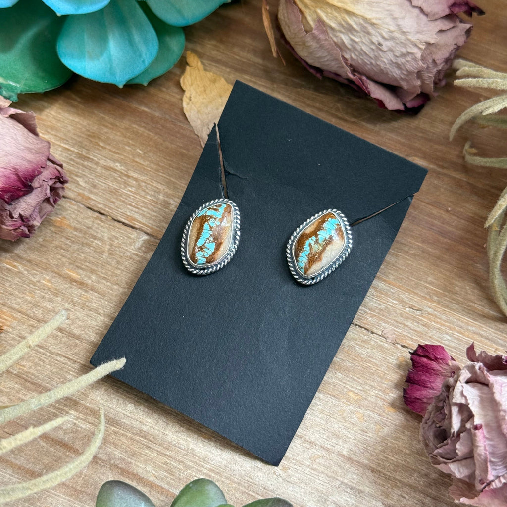 Jason Ogg | Royston Turquoise Ribbon Studs