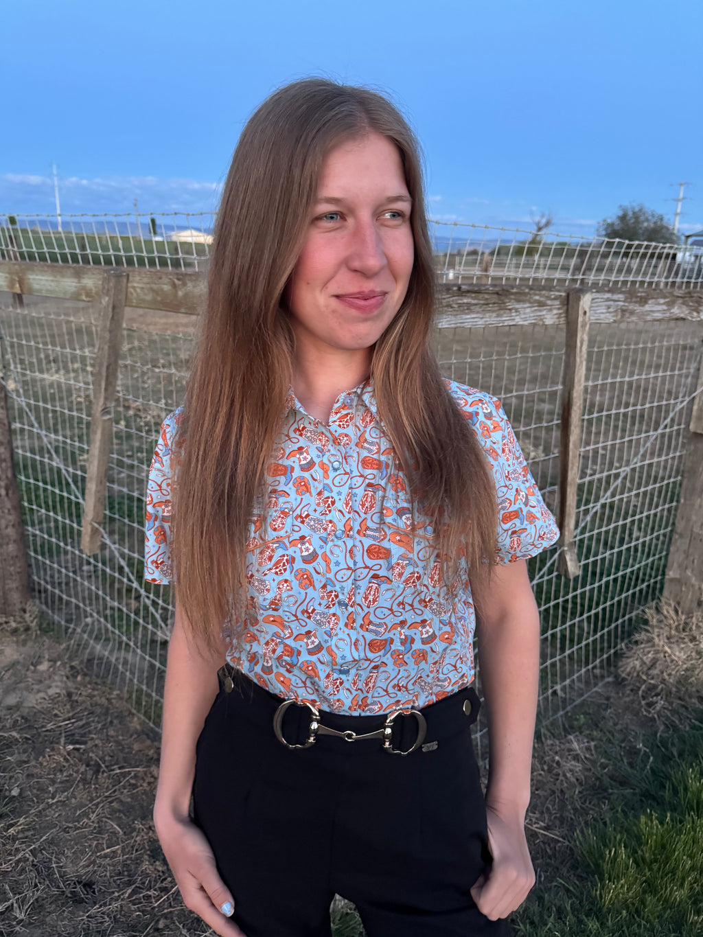 The Lasso Button Up Blouse