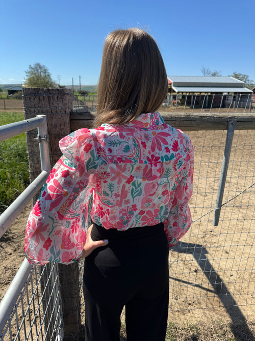 The Blushing Boot Blouse