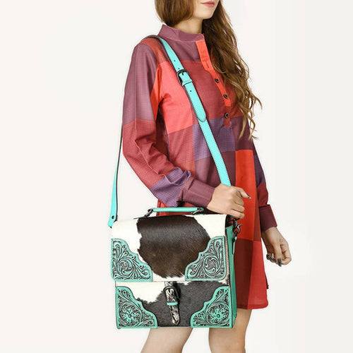 The Buckaroo Briefcase - Turquoise