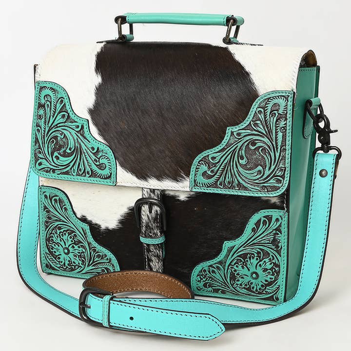 The Buckaroo Briefcase - Turquoise